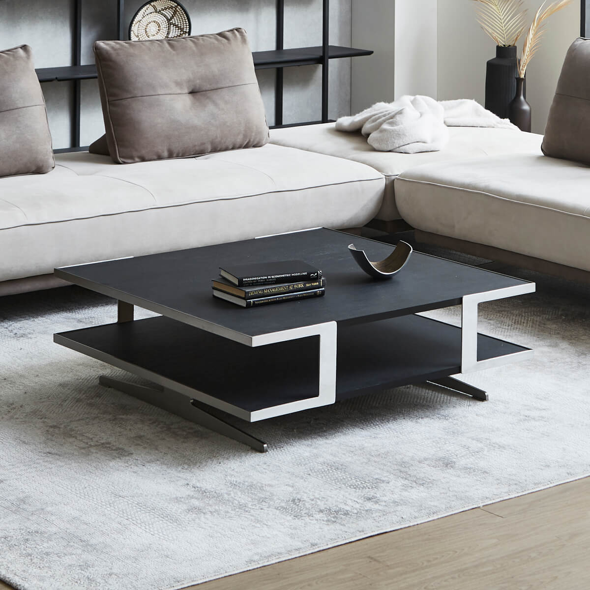 アルフレード　センターテーブル　ブラック