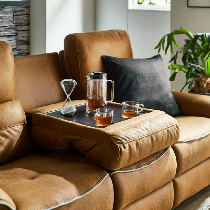 バッジオ　3人掛け電動ソファ幅190cm