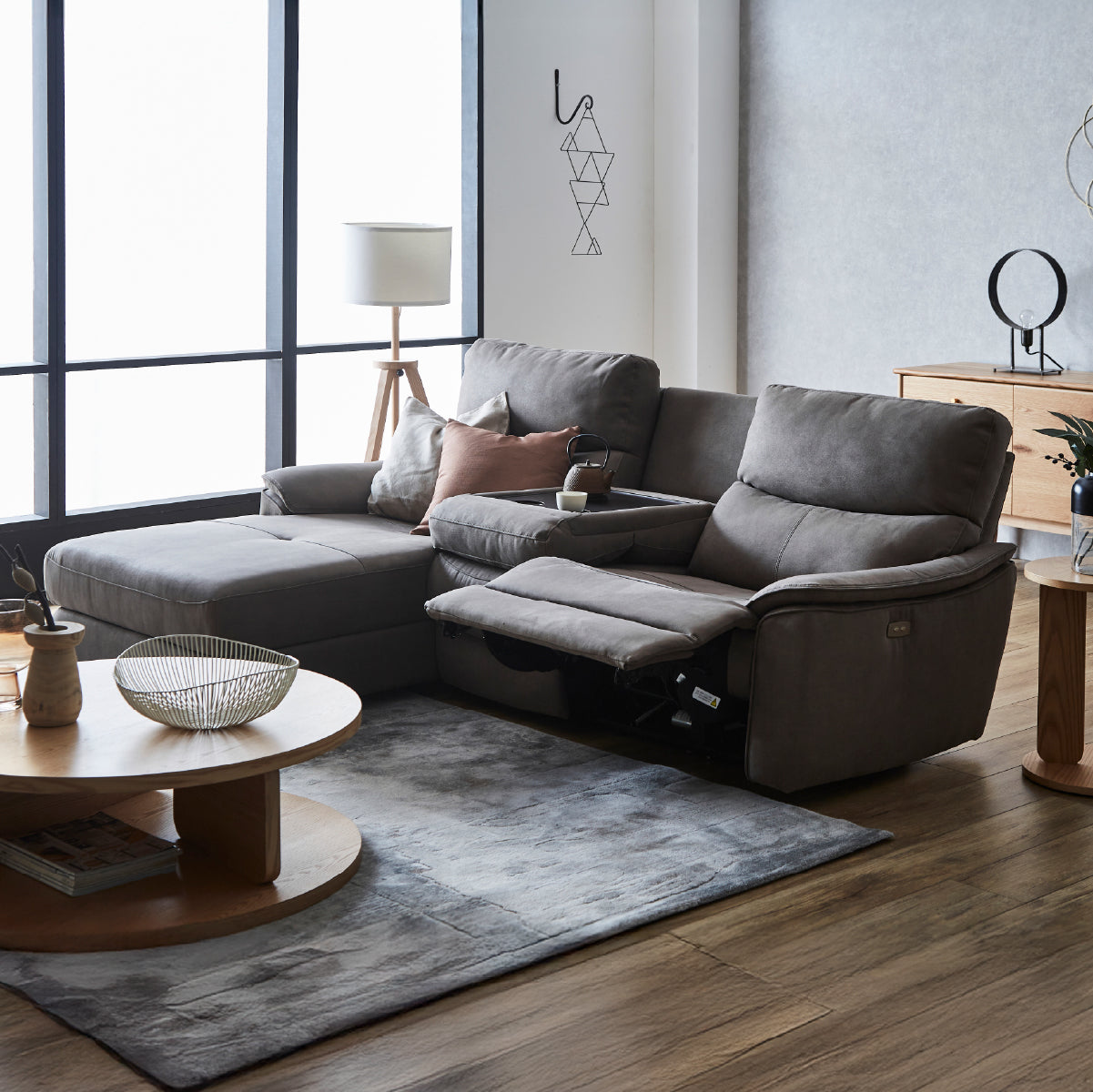 エルドラド　右カウチソファ　幅218cm