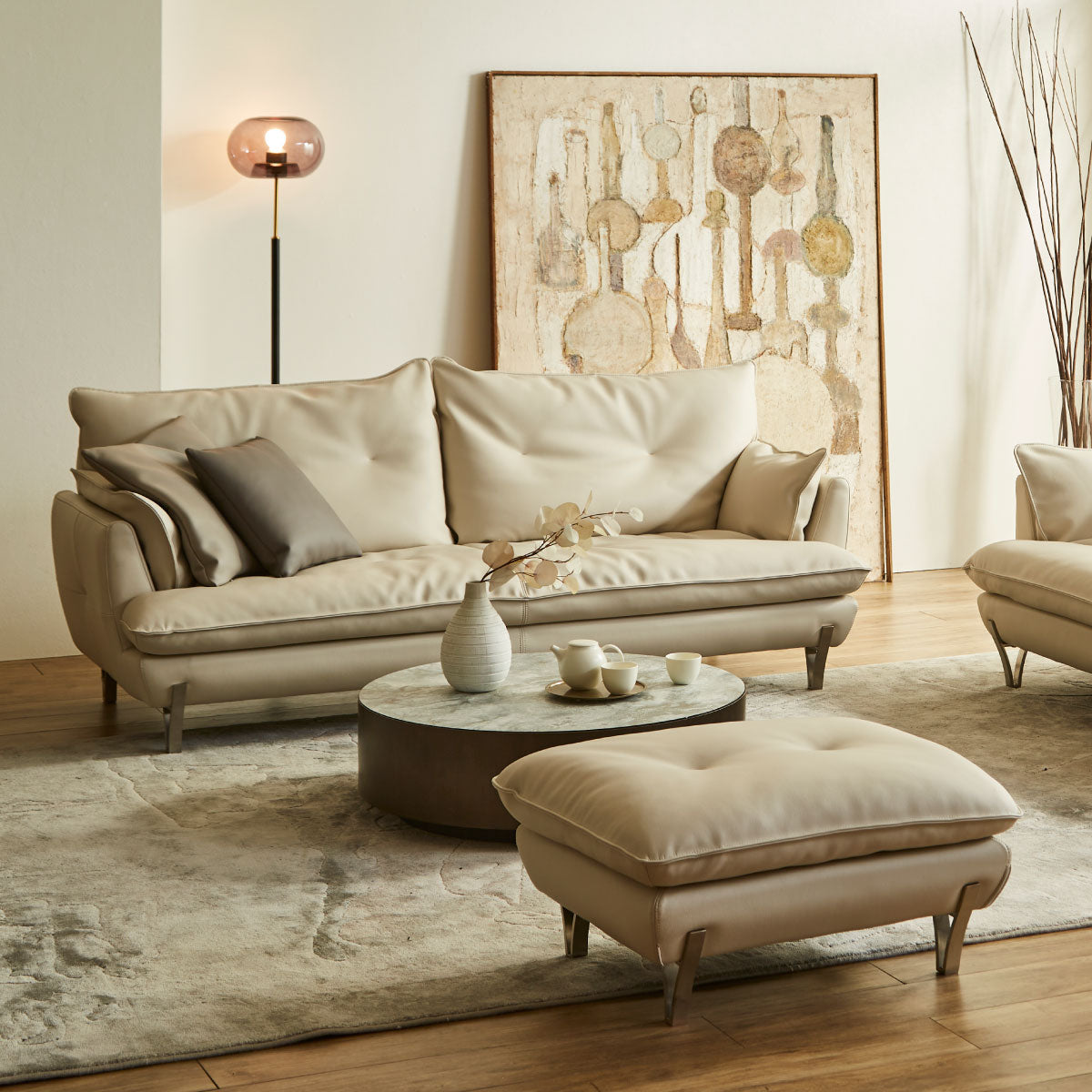 ゼルモンド　オットマン　幅75cm