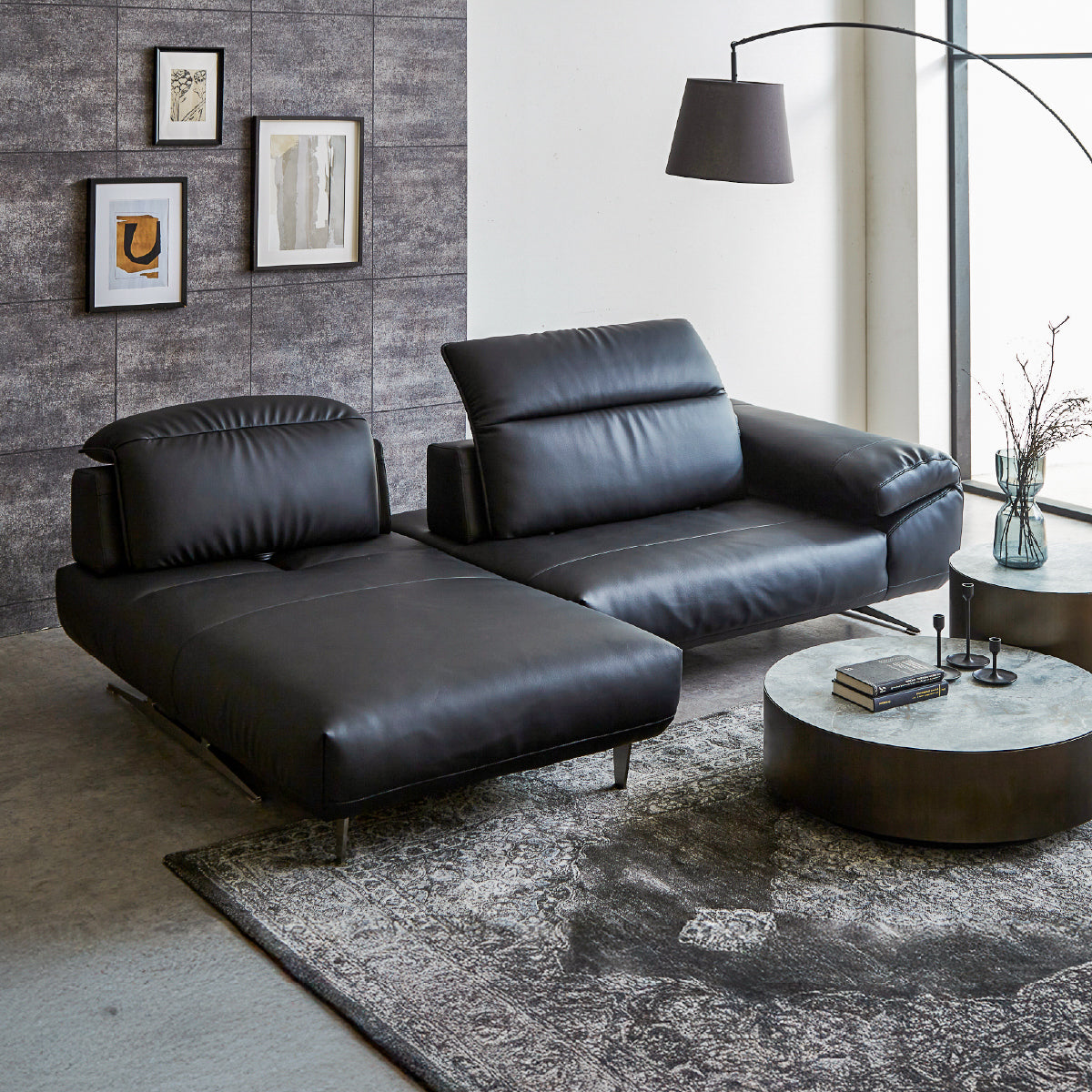 ロニーダス　カウチソファ　幅261cm