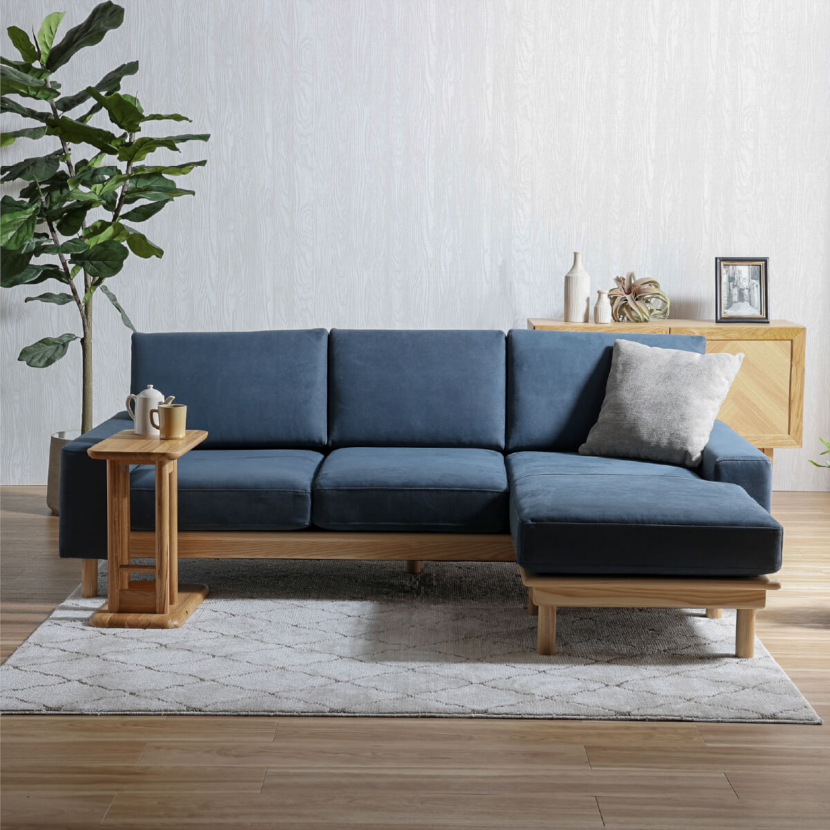 ルノ　カウチソファ　幅200cm